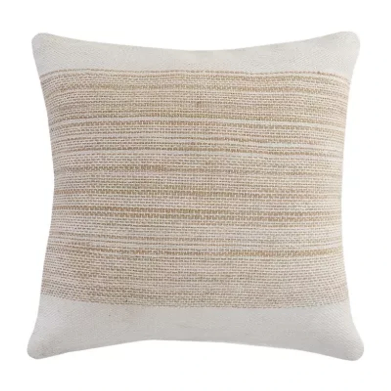 LR Home Maray Stripe Square Throw Pillow