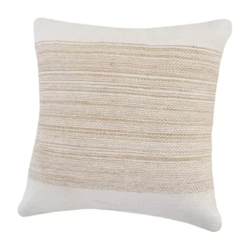 LR Home Maray Stripe Square Throw Pillow