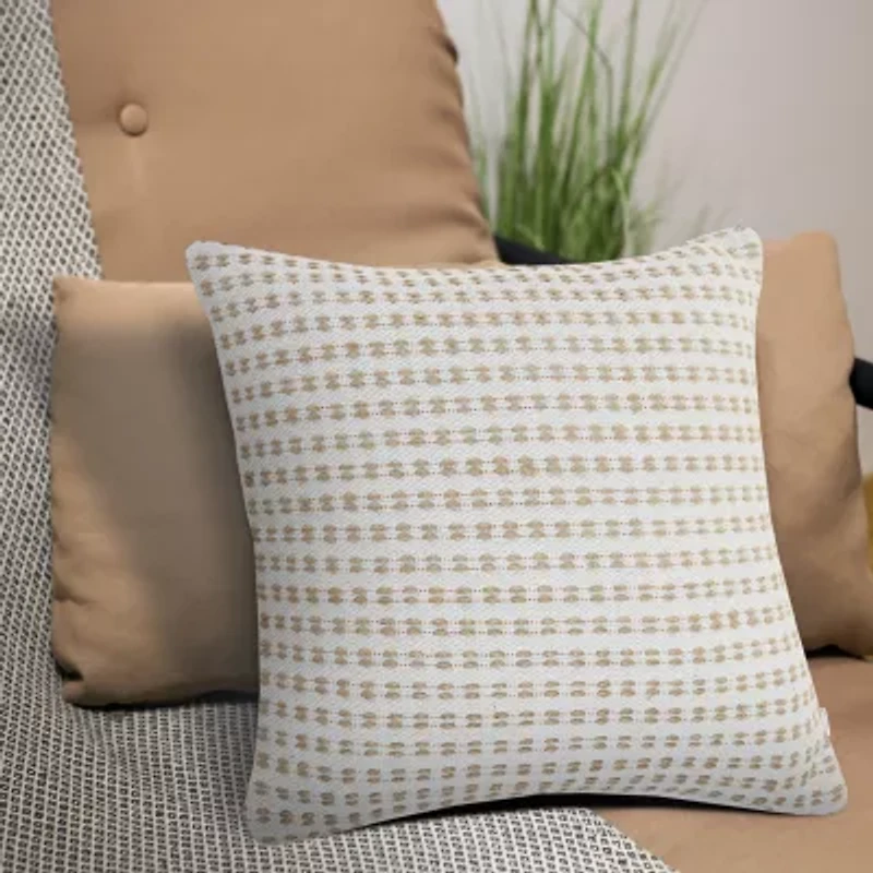 LR Home Misi Geometric Square Throw Pillow