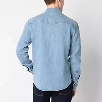 Frye and Co. Mens Long Sleeve Regular Fit Button-Down Shirt