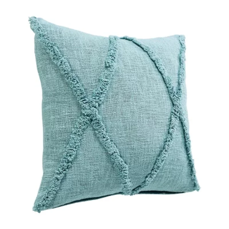 LR Home Aaina Modern Square Throw Pillow