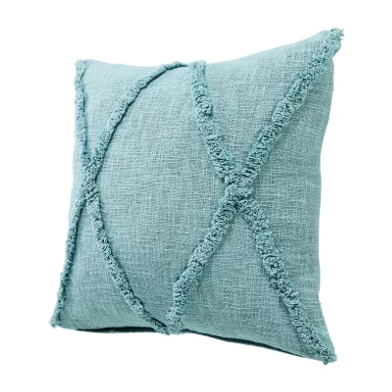 LR Home Aaina Modern Square Throw Pillow