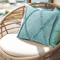 LR Home Aaina Modern Square Throw Pillow