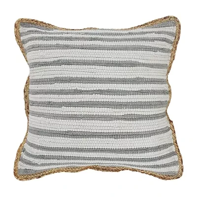 LR Home Abena Stripe Square Throw Pillow