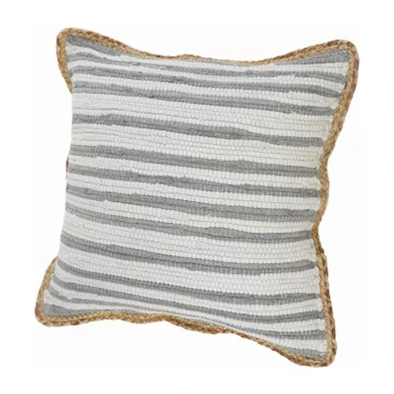 LR Home Abena Stripe Square Throw Pillow
