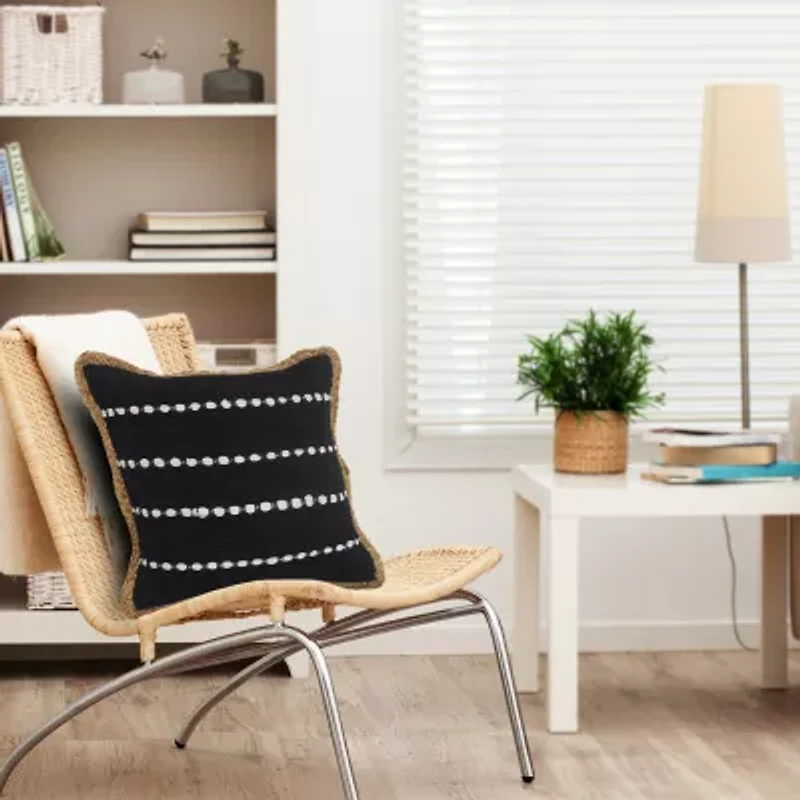 LR Home Abha Stripe Square Throw Pillow