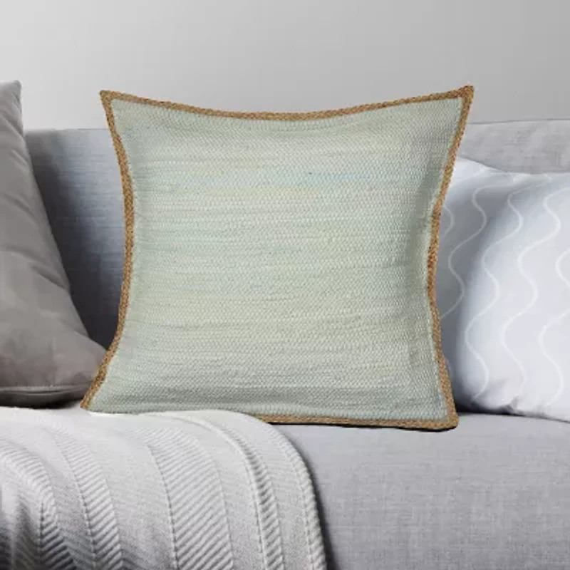 LR Home Abeje Bordered Square Throw Pillow
