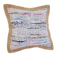 LR Home Eaton Abstract Square Throw Pillow