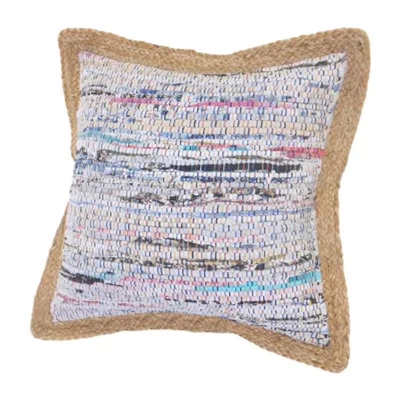 LR Home Eaton Abstract Square Throw Pillow
