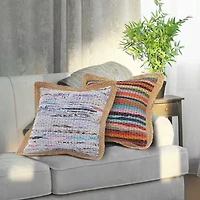 LR Home Eaton Abstract Square Throw Pillow