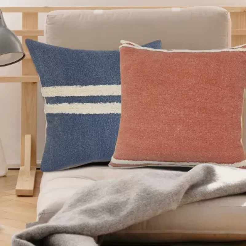 LR Home Cais Stripe Square Throw Pillow