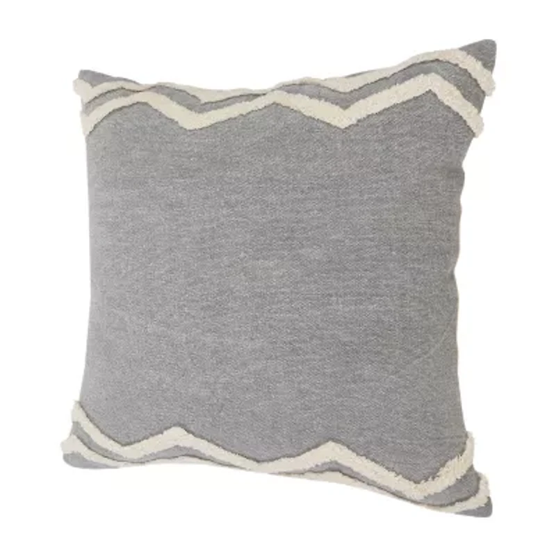 LR Home Caia Geometric Square Throw Pillow