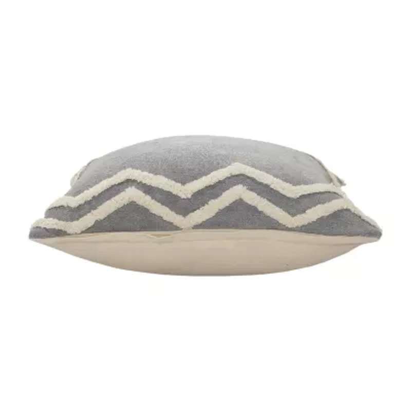 LR Home Caia Geometric Square Throw Pillow