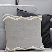LR Home Caia Geometric Square Throw Pillow