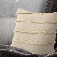 LR Home Cassie Solid Square Throw Pillow