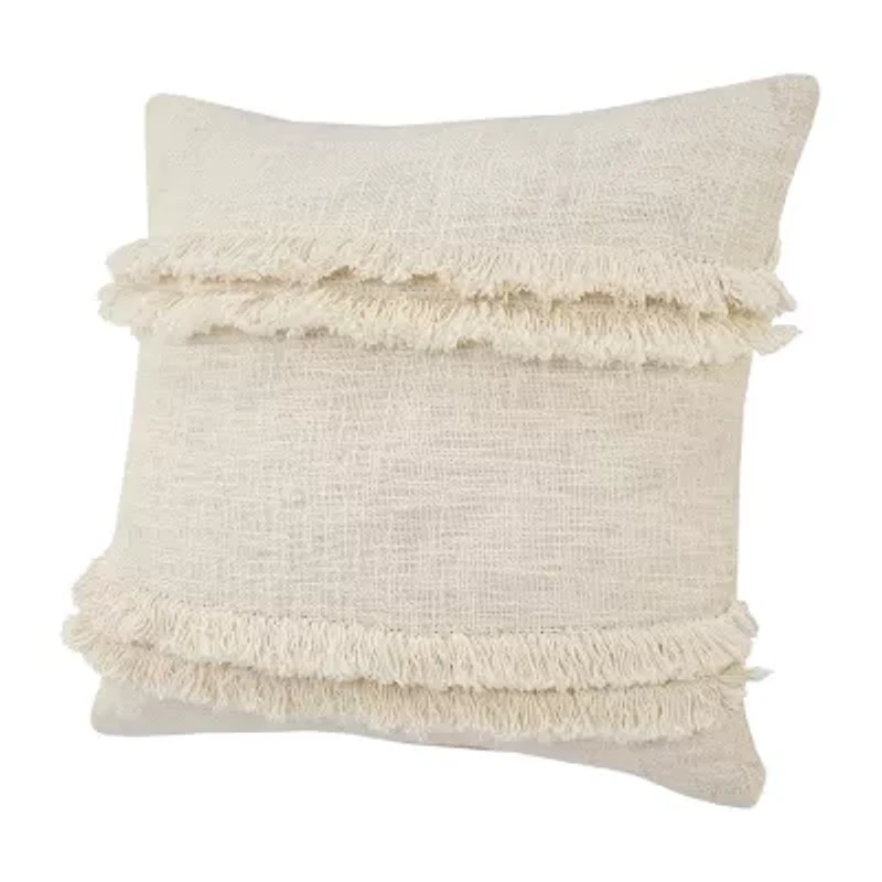 LR Home Cady Solid Square Throw Pillow