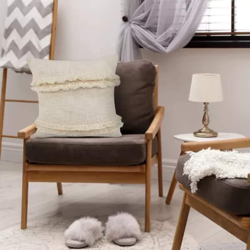 LR Home Cady Solid Square Throw Pillow