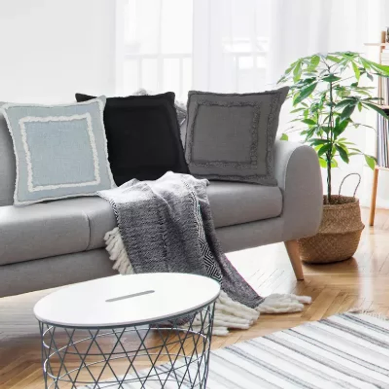 LR Home Cala Geometric Square Throw Pillow