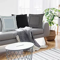 LR Home Cala Geometric Square Throw Pillow