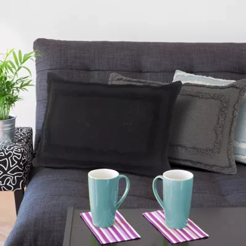 LR Home Cachi Modern Rectangular Throw Pillow