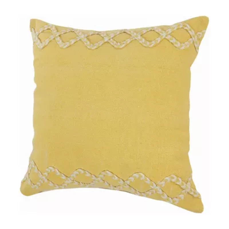 LR Home Cabo Geometric Square Throw Pillow