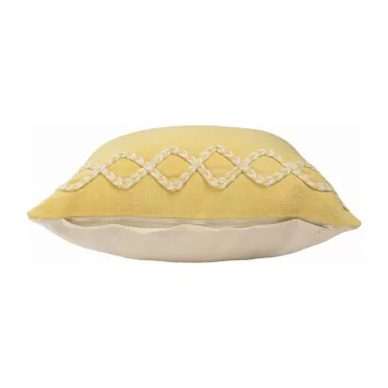 LR Home Cabo Geometric Square Throw Pillow