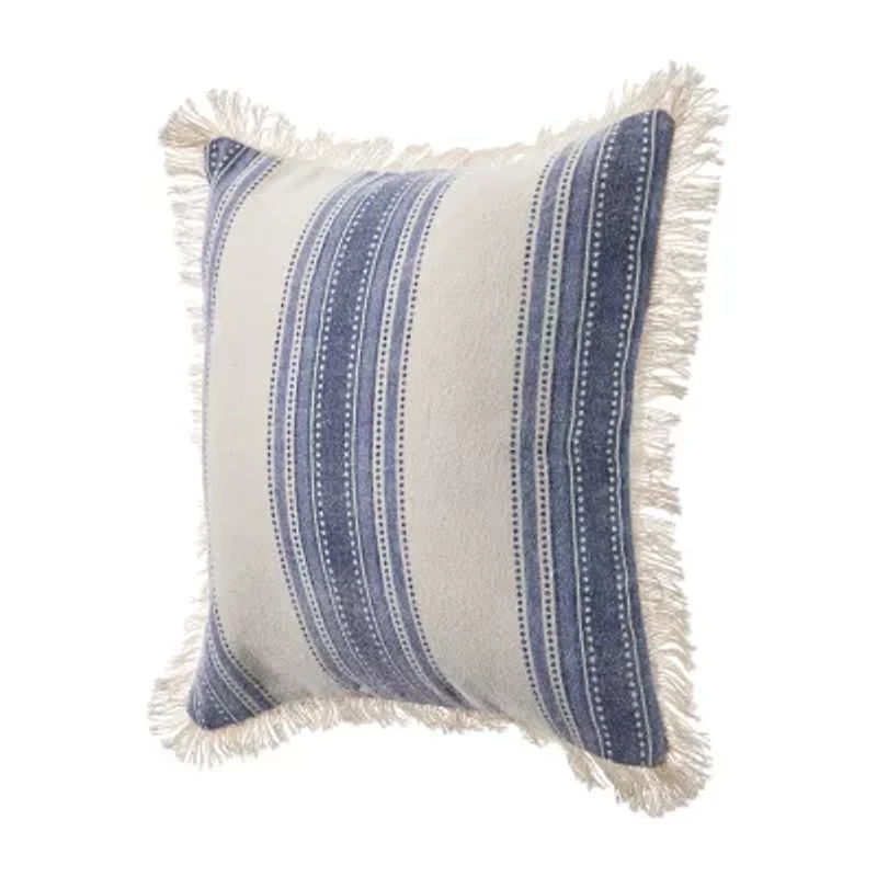 Lr Home Pal Stripe Set Square Throw Pillow