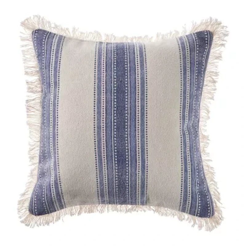 Lr Home Pal Stripe Set Square Throw Pillow