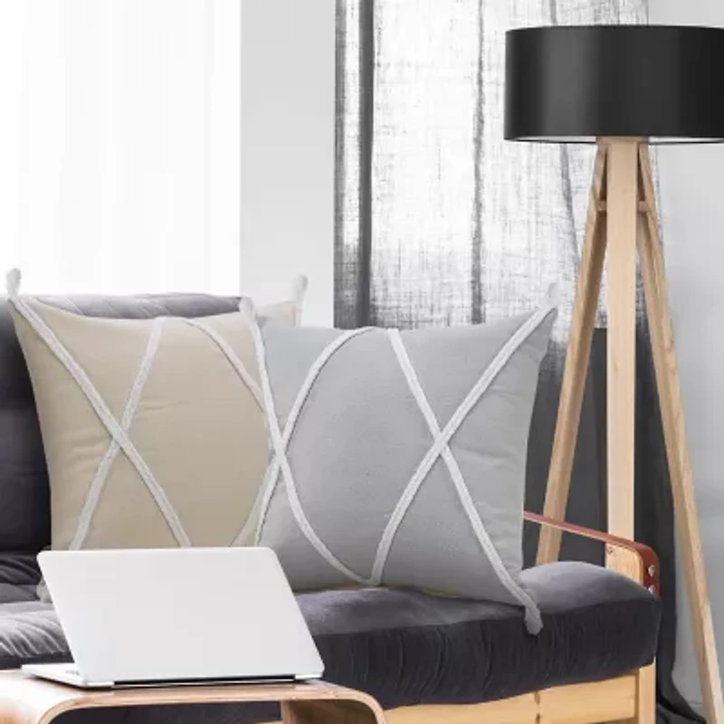 LR Home Paol Geometric Square Throw Pillow