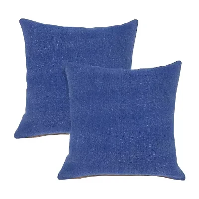Lr Home Bea Solid Set Square Throw Pillow
