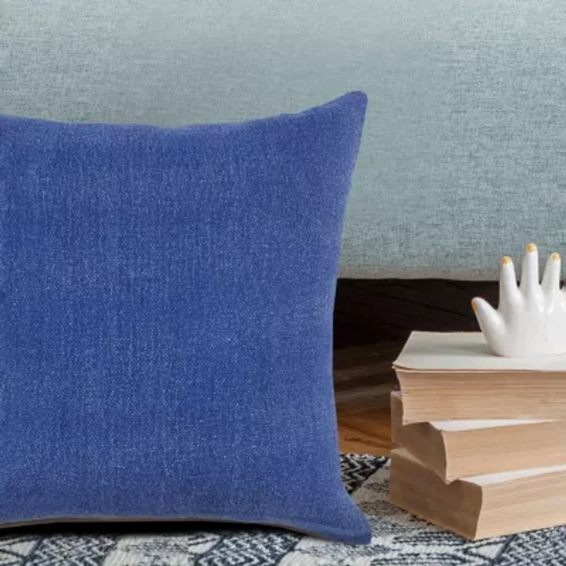 LR Home Bea Solid Set Square Throw Pillow