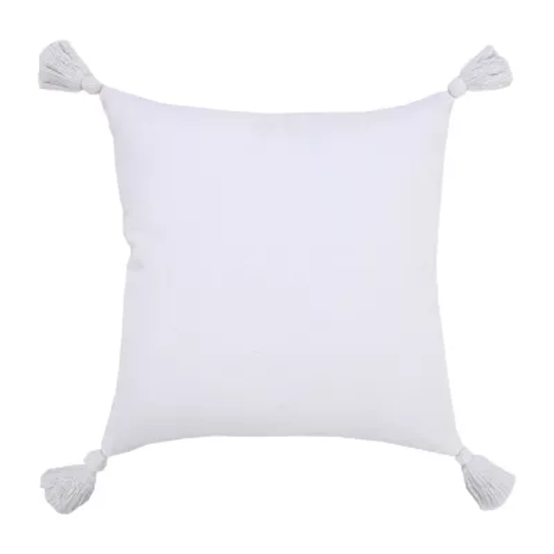 LR Home Sadie Solid Square Throw Pillow