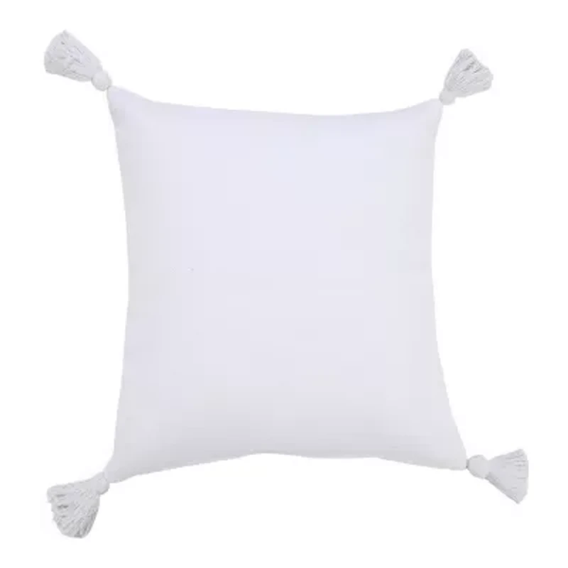 LR Home Sadie Solid Square Throw Pillow