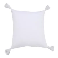 LR Home Sadie Solid Square Throw Pillow