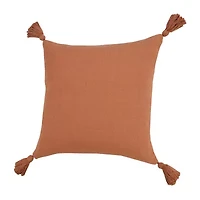 LR Home Sadie Solid Square Throw Pillow