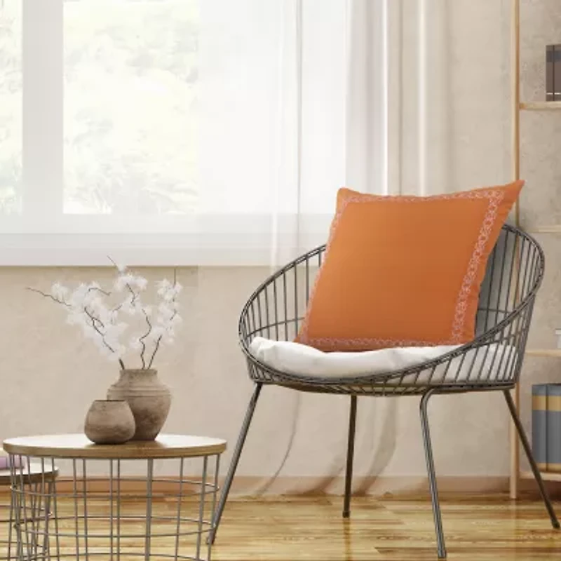 LR Home Sade Modern Square Throw Pillow