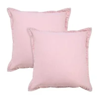 LR Home Ron Solid Set Square Throw Pillow