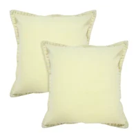 LR Home Ron Solid Set Square Throw Pillow