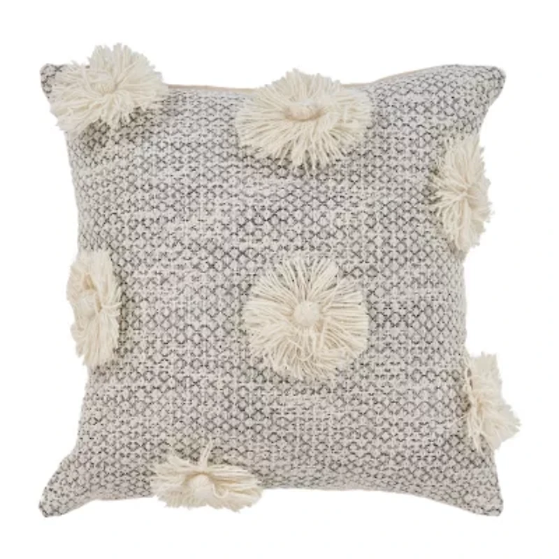LR Home Wilson Floral Square Throw Pillow