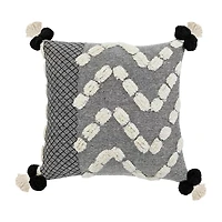 LR Home Zara Textured Square Throw Pillow