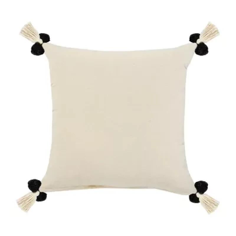 LR Home Zara Textured Square Throw Pillow