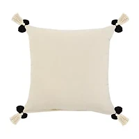 LR Home Zara Textured Square Throw Pillow