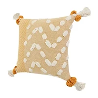 LR Home Zara Textured Square Throw Pillow