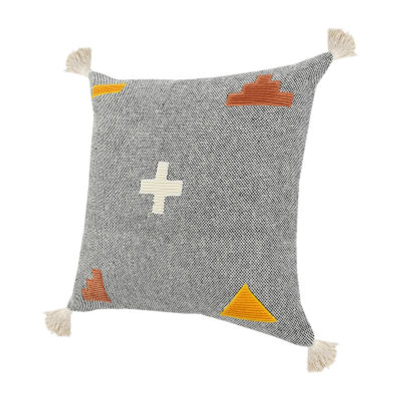 LR Home Sin Geometric Square Throw Pillow