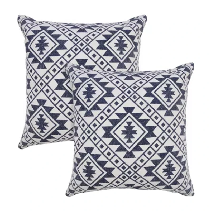 LR Home Sen Tribal Set Square Throw Pillow