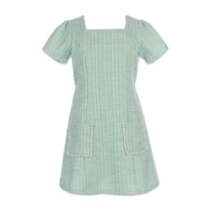 Speechless Little Girls Short Sleeve A-Line Dress