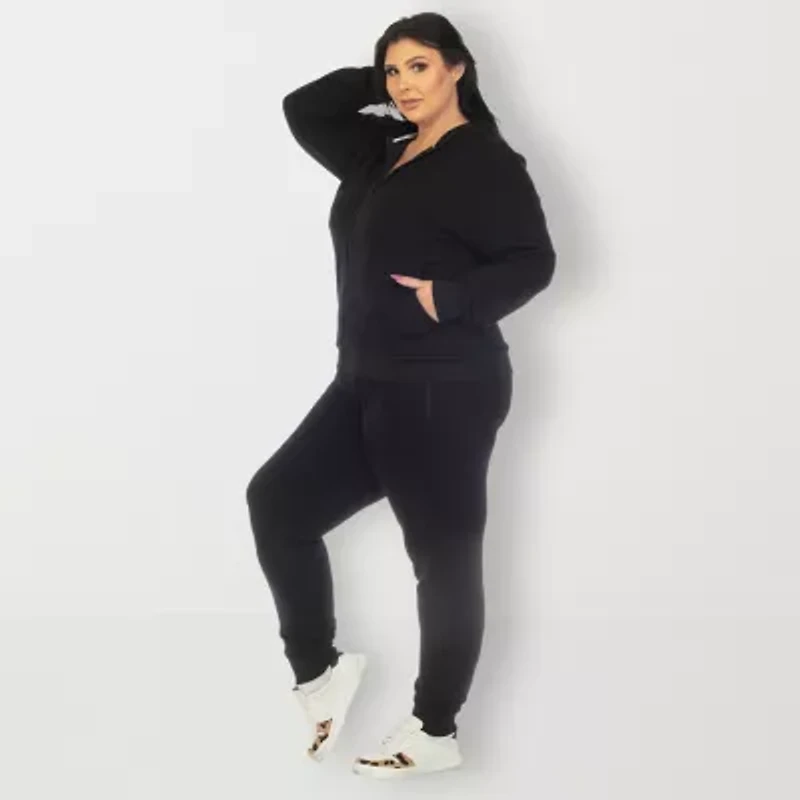 White Mark 2-pc. Track Suit Plus