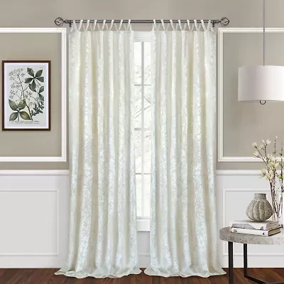 Achim Harper Tab Top Light-Filtering Single Curtain Panel