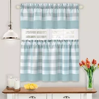 Achim Hunter 3-pc. Rod Pocket Window Tier