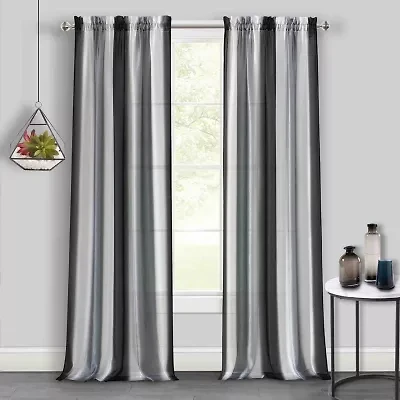 Achim Spectrum Rod Pocket Light-Filtering Single Curtain Panel